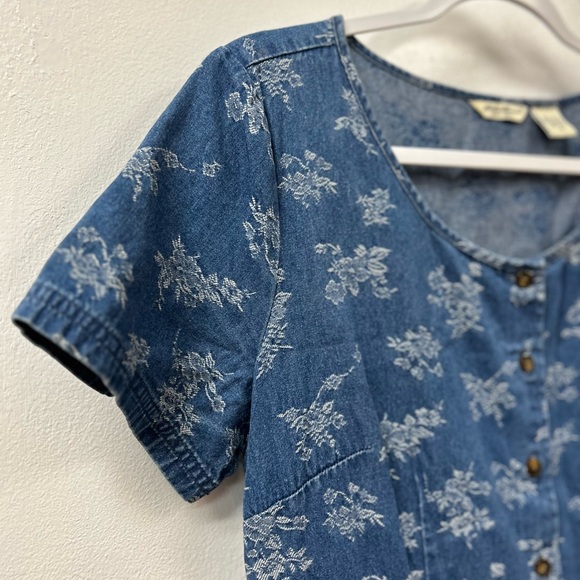 Vintage Eddie Bauer Denim Maxi Dress - Picture 2 of 9